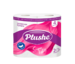 Туалетная бумага Plushe Super Light 2 слоя, 4 рулона, 15метров, белая 1/12